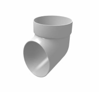 Колено сливное белое Grand Line ПВХ