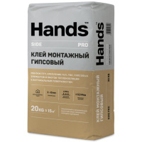 Клей монтажный гипсовый Hands Side PRO 20кг