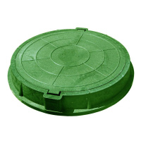 Люк полимерно-композитный легкий 760 90мм зеленый