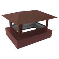 Зонт дым. 40х40 коричневый