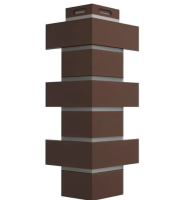 Планка Наружный угол Клинкерный кирпич коричневый Альта