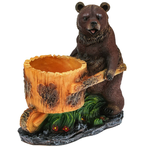 Фигура Медведь с тележкой  Н-31 см.