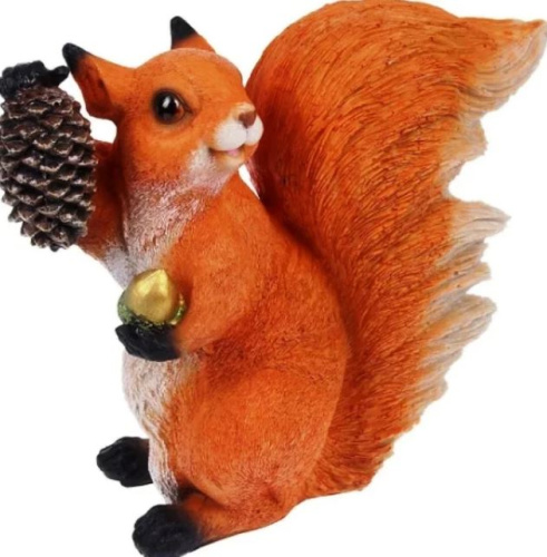 Фигура Белка с шишкой L20W15Н28см