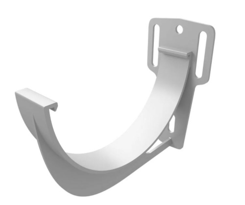 Кронштейн желоба белый slider Grand Line ПВХ