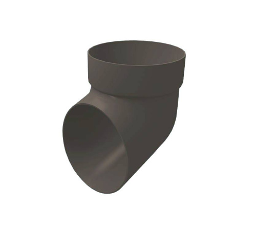 Колено сливное графит Grand Line ПВХ (RAL 7024)
