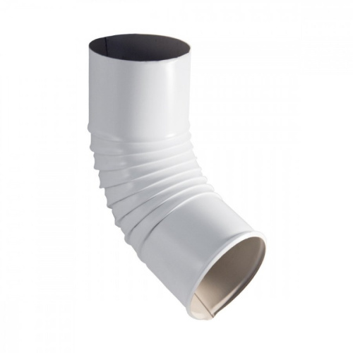Колено гофр.100 белое